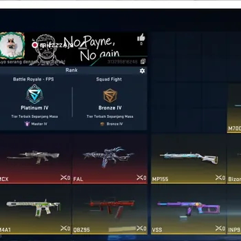 Blood Strike Accounts Collab Skin Asia|EVO FAL-Evolved Draco +Kolab TR MCX Lv2 | 2 ULTRA Striker | BR Platinum IV (Master