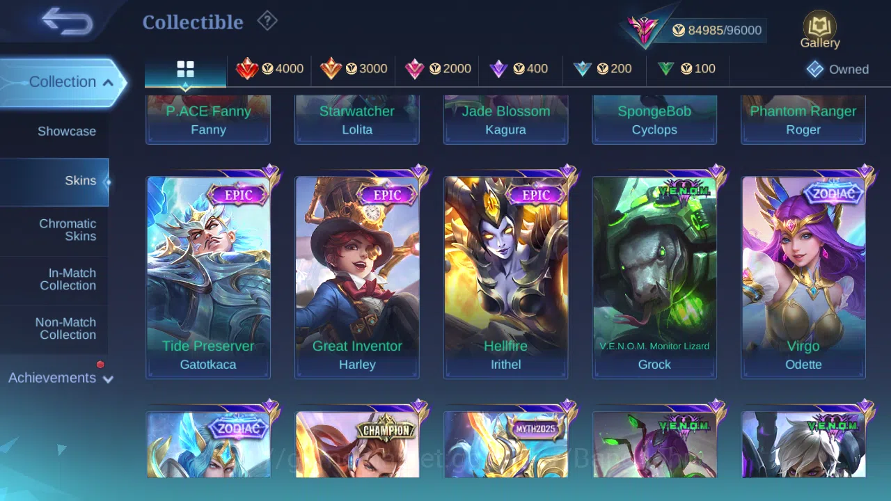 Mobile Legends: Bang Bang Accounts Hero 131 | Skin 359 | Glory | Recall Epic Merah |  image 10