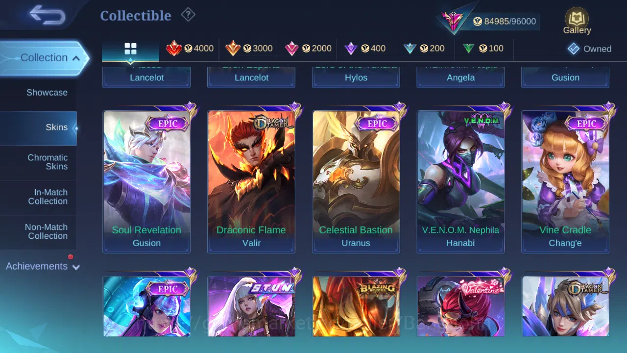 Mobile Legends: Bang Bang Accounts Hero 131 | Skin 359 | Glory | Recall Epic Merah |  image 12