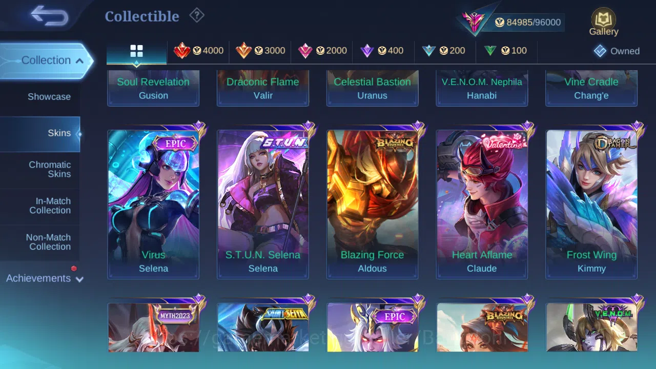 Mobile Legends: Bang Bang Accounts Hero 131 | Skin 359 | Glory | Recall Epic Merah |  image 13