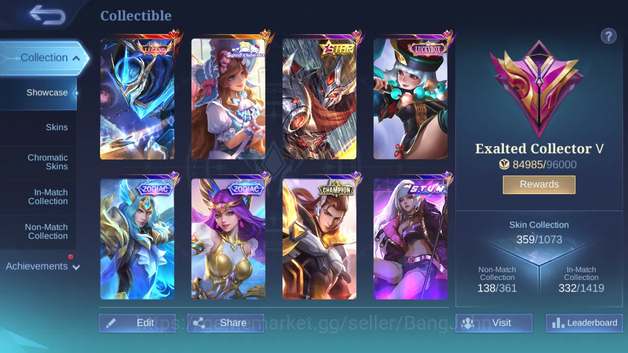 Mobile Legends: Bang Bang Accounts Hero 131 | Skin 359 | Glory | Recall Epic Merah |  image 4