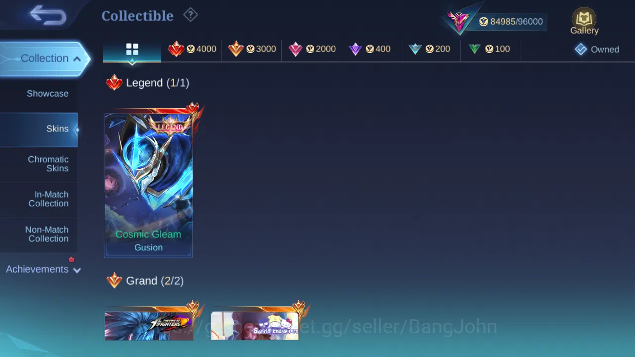 Mobile Legends: Bang Bang Accounts Hero 131 | Skin 359 | Glory | Recall Epic Merah |  image 5