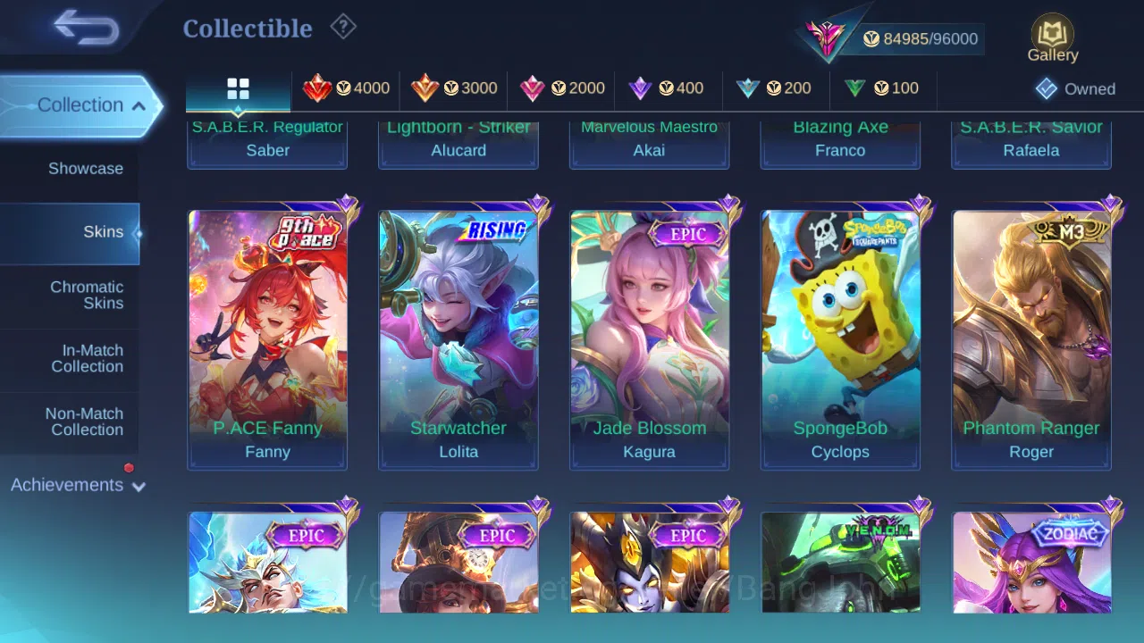 Mobile Legends: Bang Bang Accounts Hero 131 | Skin 359 | Glory | Recall Epic Merah |  image 9