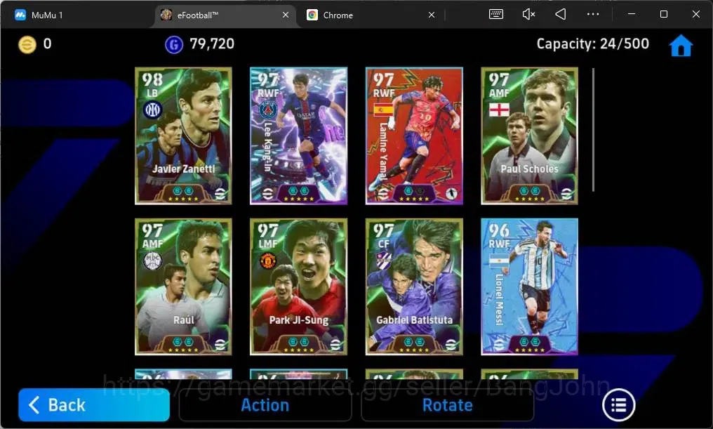 eFootball Accounts Mobile|PW 3160|Bigtime Bergson|Epic Zanetti,Schole image 3
