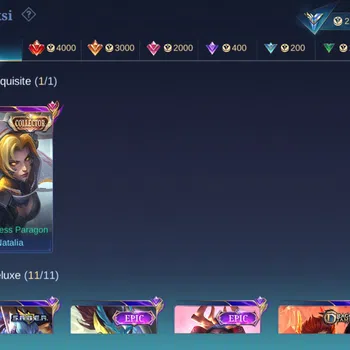 Mobile Legends: Bang Bang Accounts Collector Global|Skin 115|Expert|Collector Natalia,S.A.B.E.R Saber,DragonT