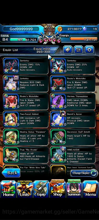 Grand Summoners Accounts Global|Rank 84|18 Asc+5 TW|[Inumuta,Isliid,Chloe,S image 15
