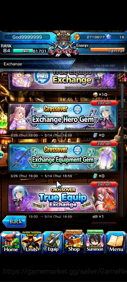 Grand Summoners Accounts Global|Rank 84|18 Asc+5 TW|[Inumuta,Isliid,Chloe,S image 19