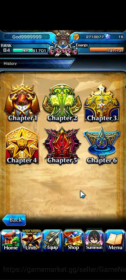 Grand Summoners Accounts Global|Rank 84|18 Asc+5 TW|[Inumuta,Isliid,Chloe,S image 20
