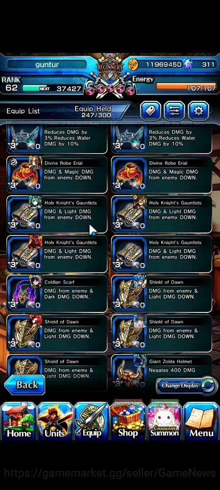 Grand Summoners Accounts Mid-Game Global|Rank 62|6 Ascend|ToumaTW,Pinncale Isliid,AcceleratorTW,Chloe,Comet 13