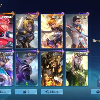 Mobile Legends: Bang Bang Accounts Rare Skin Global|138H|269S|Ducati Benedetta|CC Natalia|3 Lightborn|5 DragonTamer|2