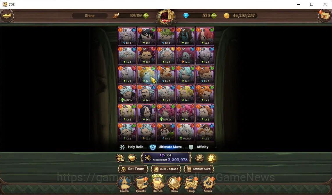 The Seven Deadly Sins: Grand Cross Accounts Global|3 M CC|537 Dm+82 Ls|2 LR + 8 UR|Roxy,Helbra image 7