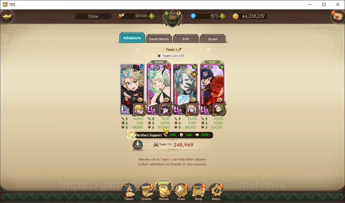 The Seven Deadly Sins: Grand Cross Accounts Global|3 M CC|537 Dm+82 Ls|2 LR + 8 UR|Roxy,Helbra image 9