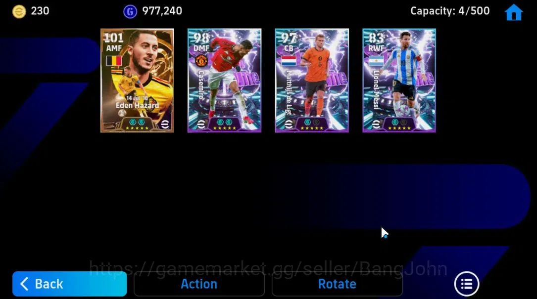 eFootball Accounts Android |PW 2931|Bigtime Eden Hazard, ShowT Casemi image 2