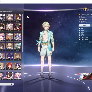 Honkai Star Rail Accounts Mid Game Asia|TL 70|17 Limited (5 Char with Sign LC) SW999 E1,Aventurine