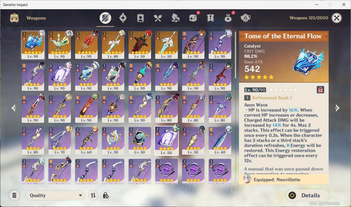 Genshin Impact Accounts Others ASIA | AR 58 | Yelan, Furina, citlali, raiden shogun, neuvilette, xilonen, nahida, Zhongli 6
