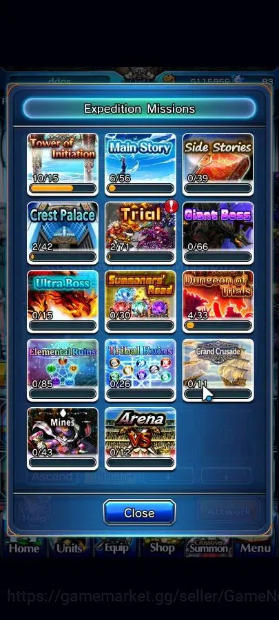 Grand Summoners Accounts Global|Rank 40|83 cc|3 Ascend+1 TW| Youmu Konpaku+ image 9
