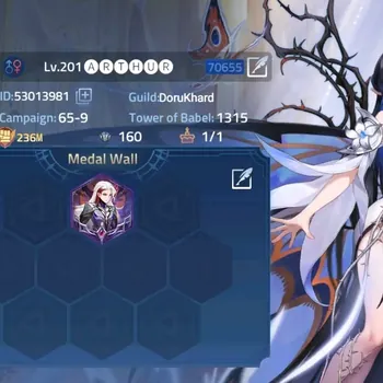 Mobile Legends: Adventure Accounts Global 706xx|Lv.201|236M Power|Camp 65-9|Vip 10|2 Nexus|38 Awaken|7 UR|3 Epic|32,417
