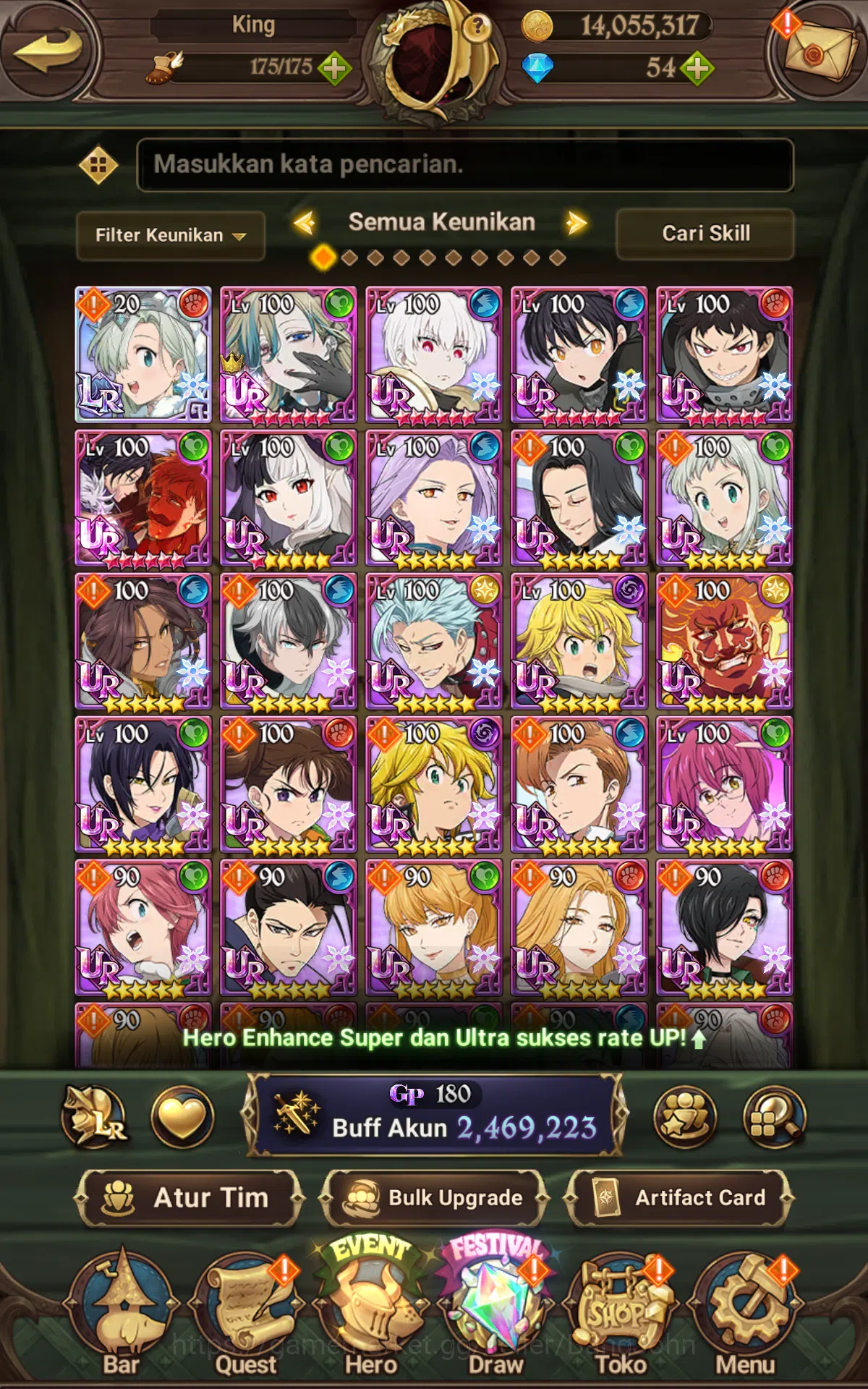 The Seven Deadly Sins: Grand Cross Accounts ASIA|2.4M CC|1LR Elizabeth,Full collab Fire force& image 3