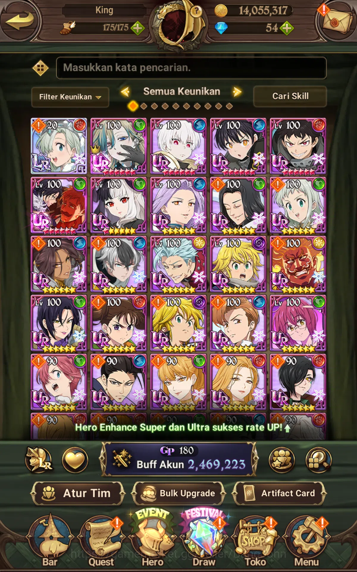 The Seven Deadly Sins: Grand Cross Accounts ASIA|2.4M CC|1LR Elizabeth,Full collab Fire force& image 4