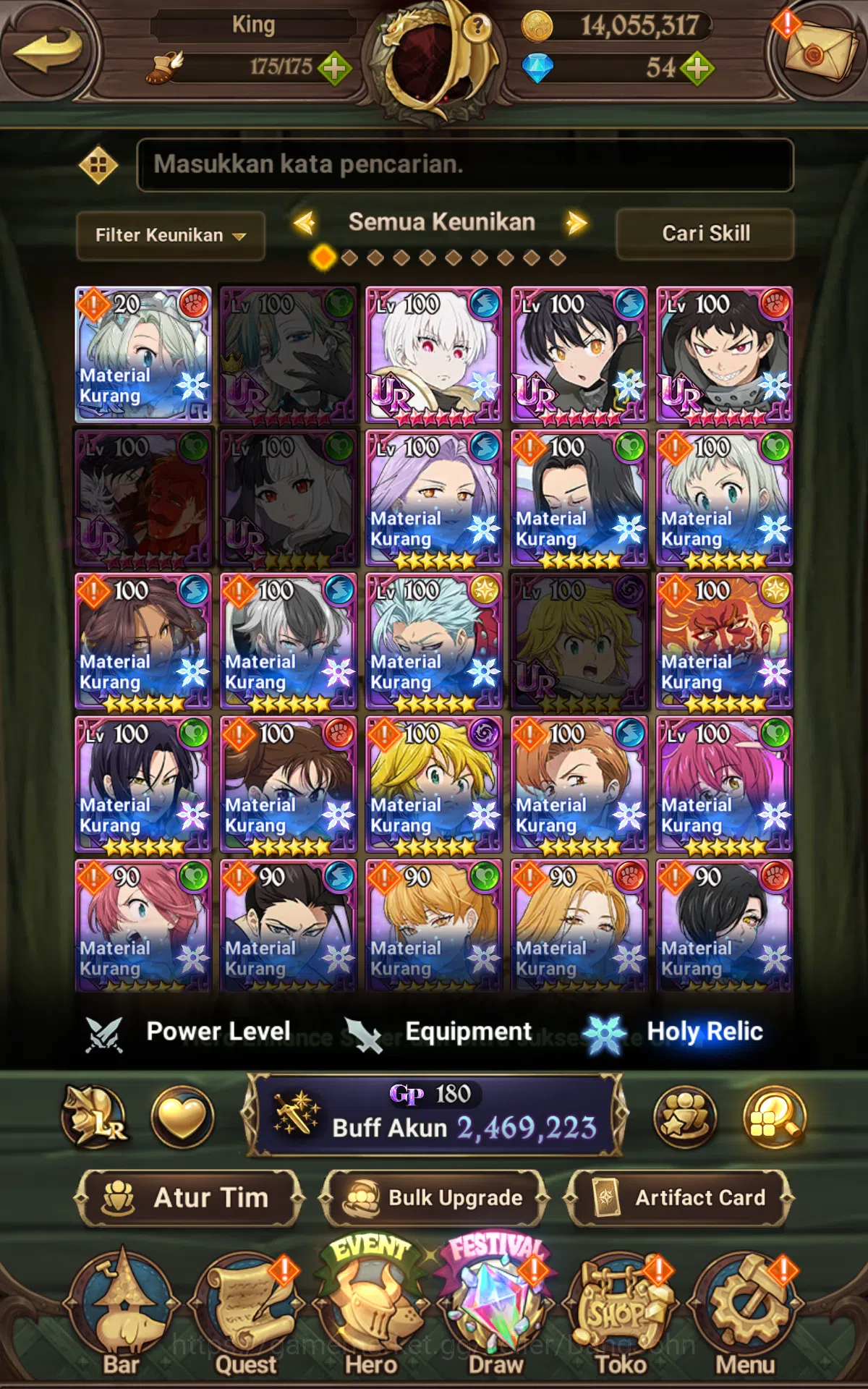 The Seven Deadly Sins: Grand Cross Accounts ASIA|2.4M CC|1LR Elizabeth,Full collab Fire force& image 5