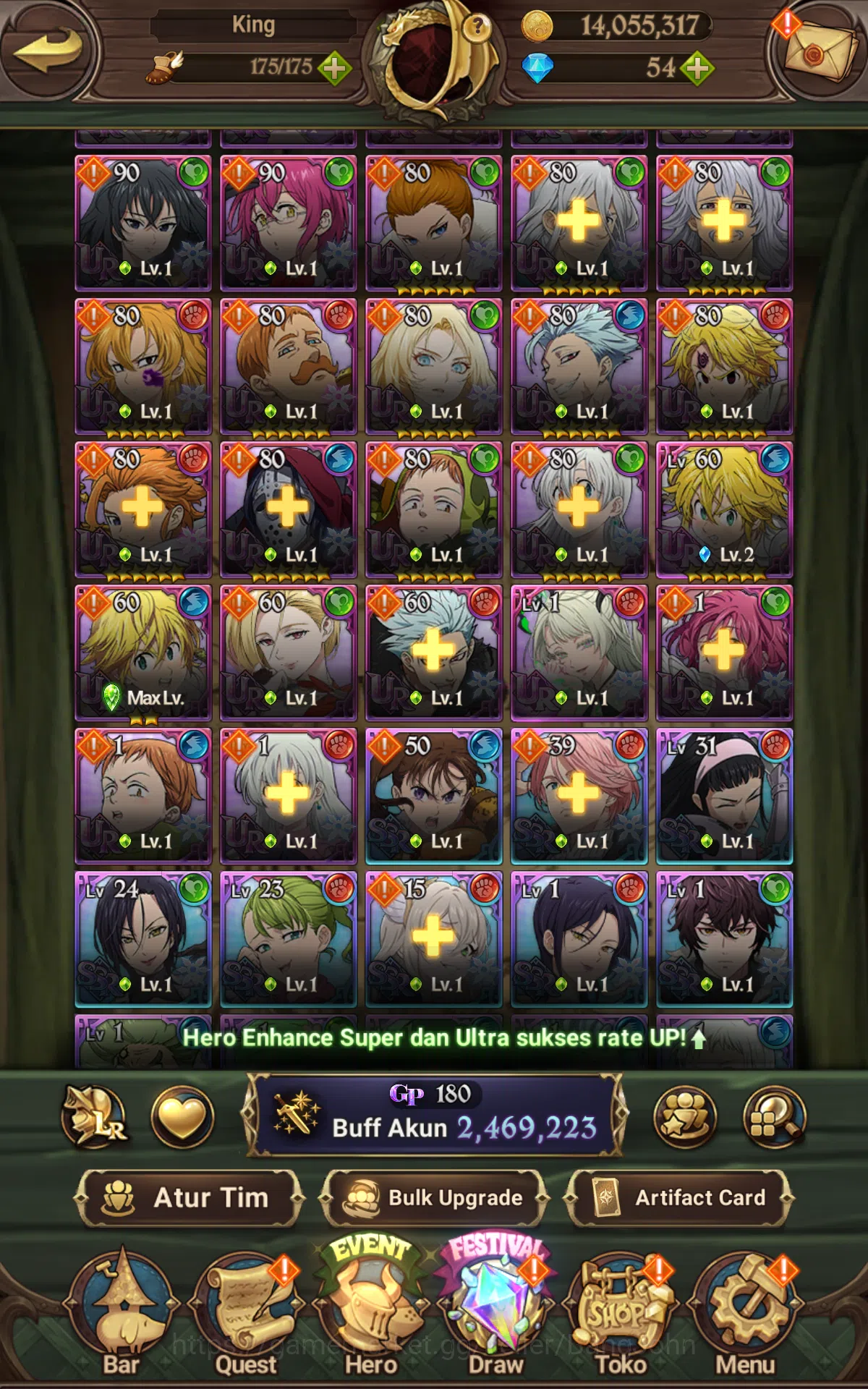 The Seven Deadly Sins: Grand Cross Accounts ASIA|2.4M CC|1LR Elizabeth,Full collab Fire force& image 8