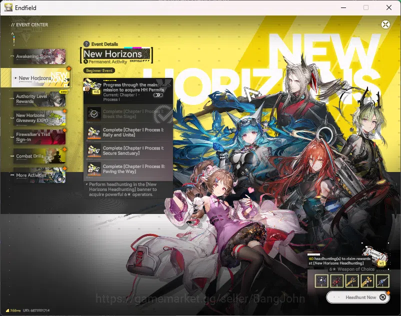 Arknights: Endfield Accounts Starter Fresh | NA/EU | New Horizons On | Day 2 Si image 8
