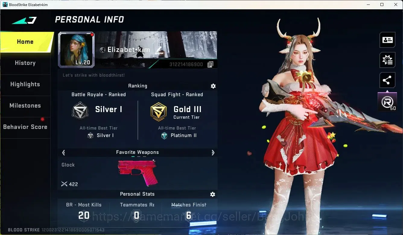 Blood Strike Accounts ASIA |ETHERNAL=SPEAR(LVL1)|ULTRA=RAN|SKIN LEGEN 2  image 2