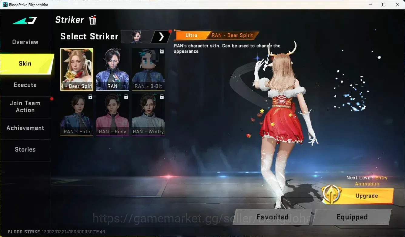 Blood Strike Accounts ASIA |ETHERNAL=SPEAR(LVL1)|ULTRA=RAN|SKIN LEGEN 2  image 3