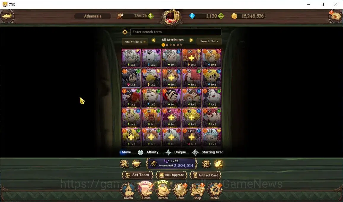 The Seven Deadly Sins: Grand Cross Accounts Asia|3,1M CC|100 LS+1,1K Dm|10 UR+Collab Tower Of image 6