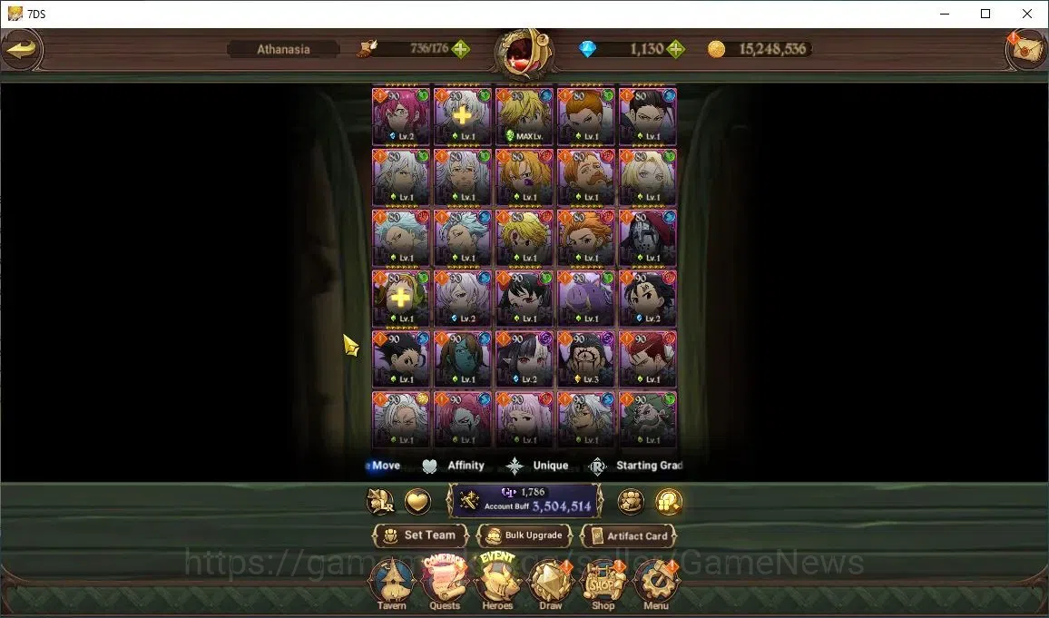 The Seven Deadly Sins: Grand Cross Accounts Asia|3,1M CC|100 LS+1,1K Dm|10 UR+Collab Tower Of image 8