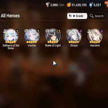 Epic Seven Accounts Starter Global|Unverif|Starter 5 ML(Lisette,Straze,Ruele of Light,Harsetti,SOTS)|PoH ON|Theater