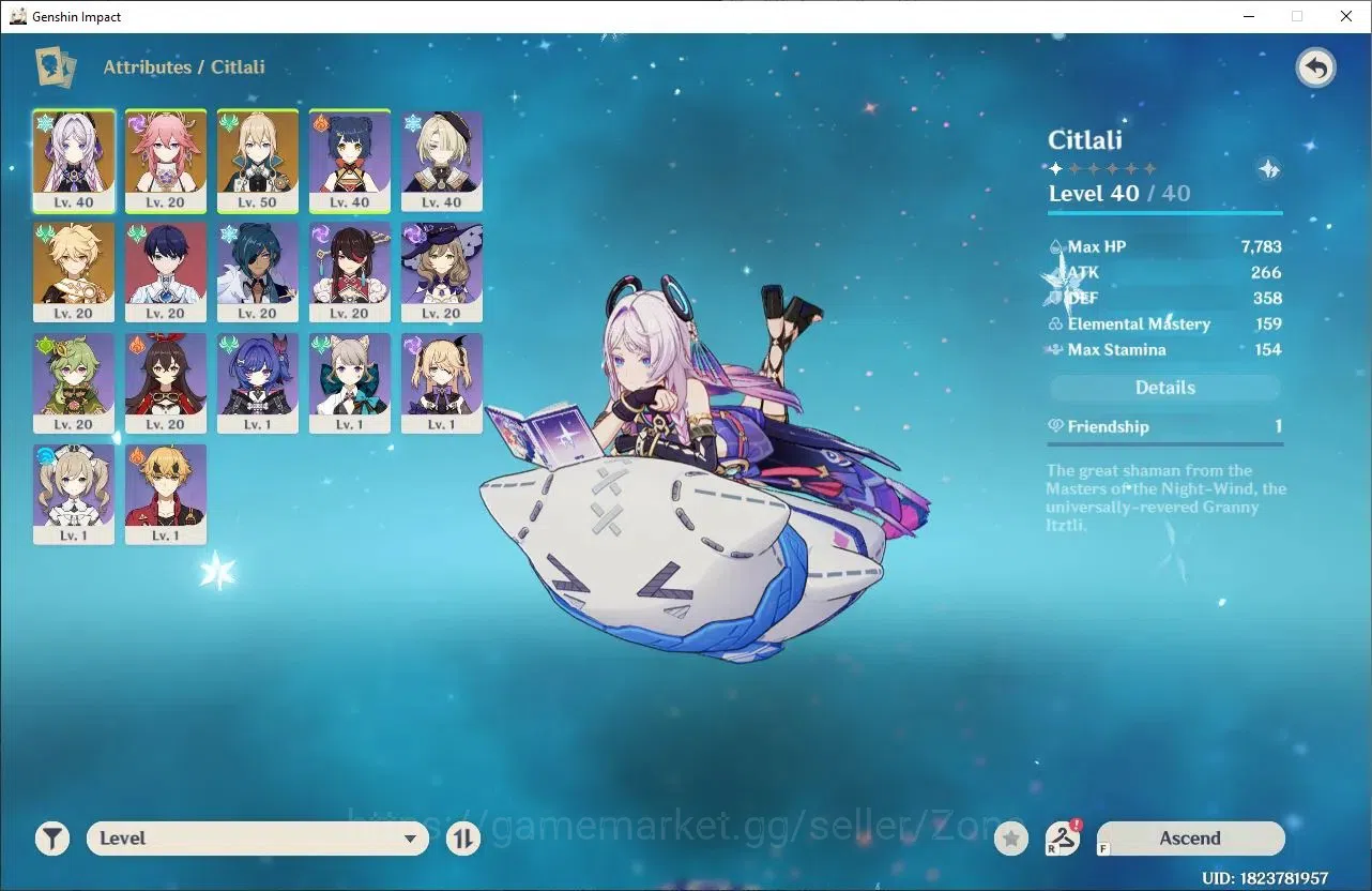 Genshin Impact Accounts Reroll ASIA|AR 25|10 Char 8