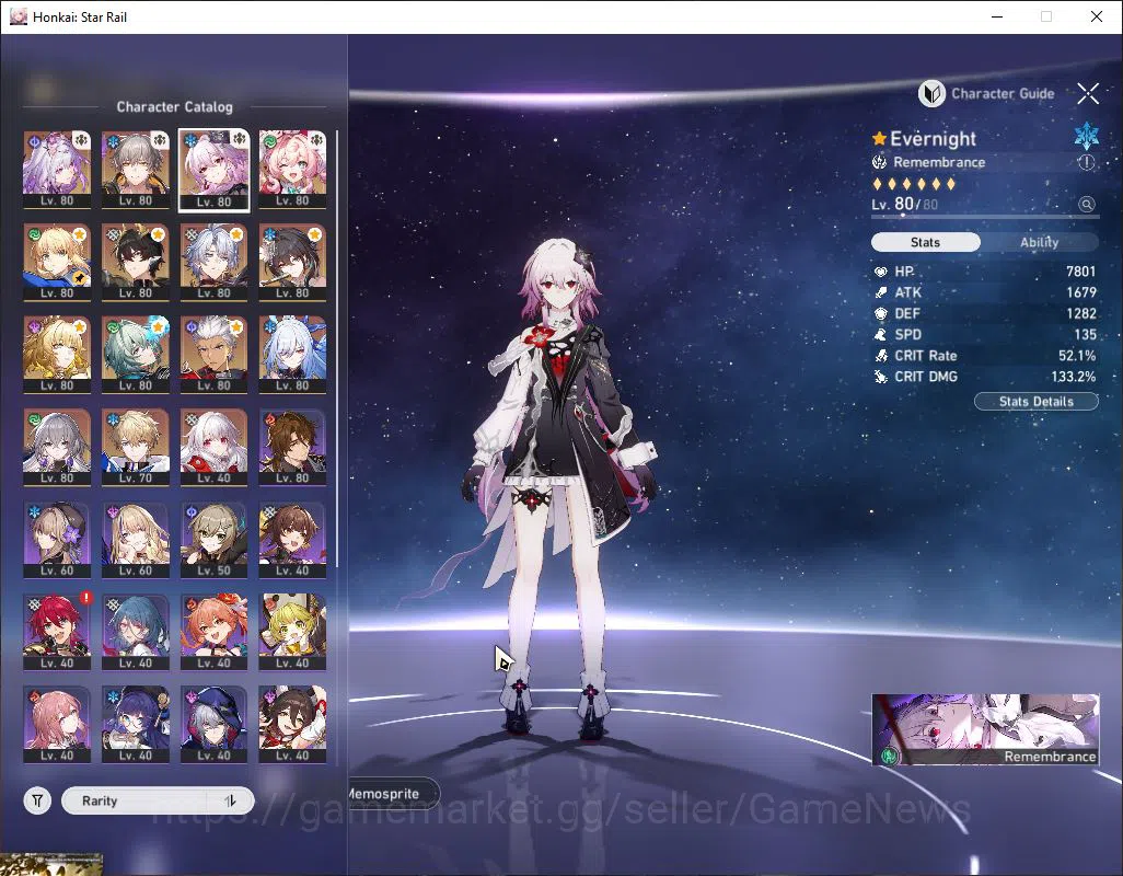 Honkai Star Rail Accounts Mid Game Asia|TL 70|11 Limited [Saber,Phainon,Cerydra,Evernight,Cyrene,Aglaea]+Sign 3