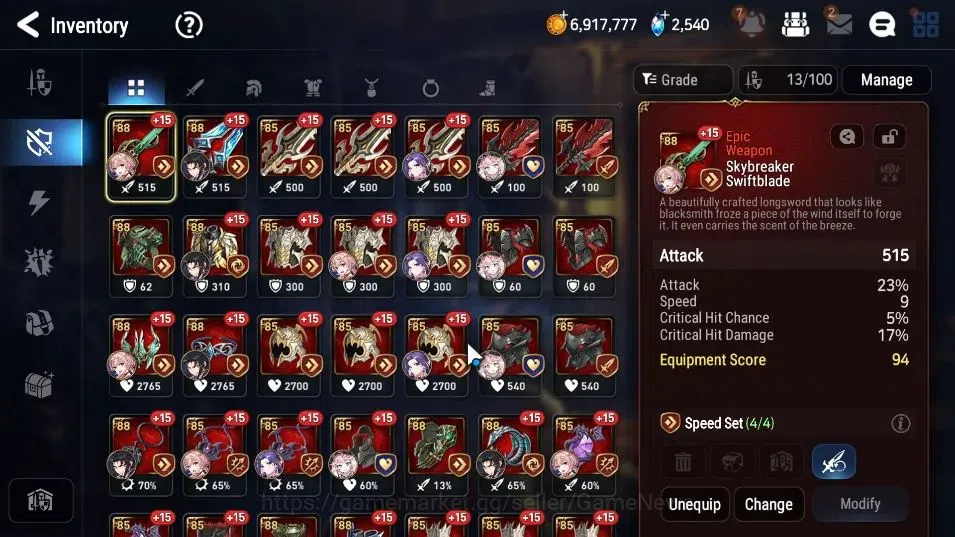 Epic Seven Accounts GLOBAL Unverif|New Era|3 ML(NM Luna,LH Cermia,Astr image 14