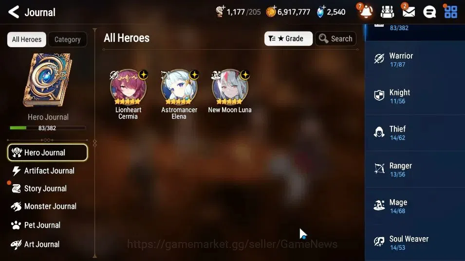 Epic Seven Accounts GLOBAL Unverif|New Era|3 ML(NM Luna,LH Cermia,Astr image 6