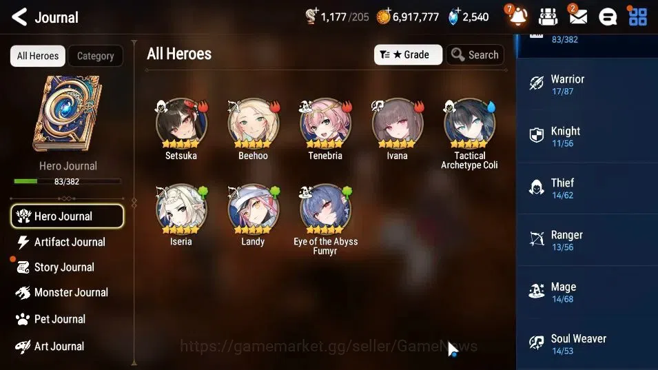 Epic Seven Accounts GLOBAL Unverif|New Era|3 ML(NM Luna,LH Cermia,Astr image 7