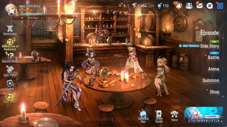 Epic Seven Accounts Starter GlobalUnverif|Starter|3 MLlHarseti,SB Sezan,KD Sharun,Setsuka|PoH+BlessON|SS 110|Stigma 1