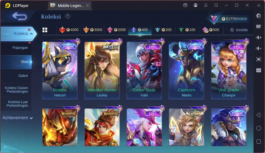 Mobile Legends: Bang Bang Accounts GLOBAL|Hero 80|Skin 199|Prime Granger,Sanrio Flory image 18