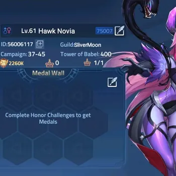 Mobile Legends: Adventure Accounts Global|Lv.61|2260k Power|Camp 37-45|Vip 6|Hero 103|45 SSR [Yuri Collab WOR]|Check SS
