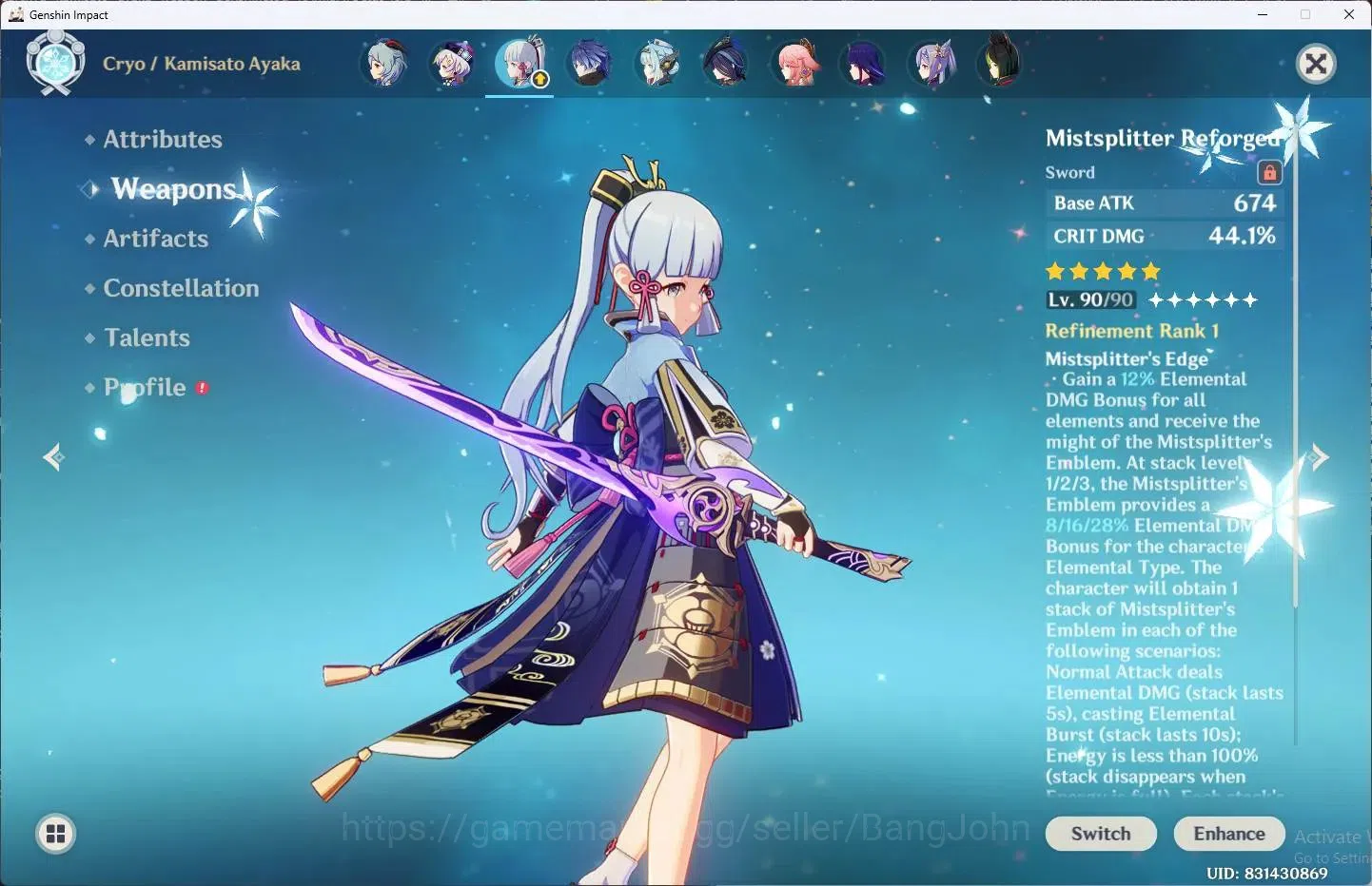 Genshin Impact Accounts ASIA | AR 60|28 Limit+7 Sign|Yae MikoC1,Neuvillett image 20