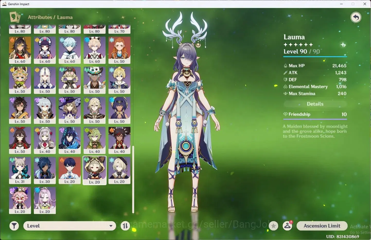 Genshin Impact Accounts ASIA | AR 60|28 Limit+7 Sign|Yae MikoC1,Neuvillett image 3