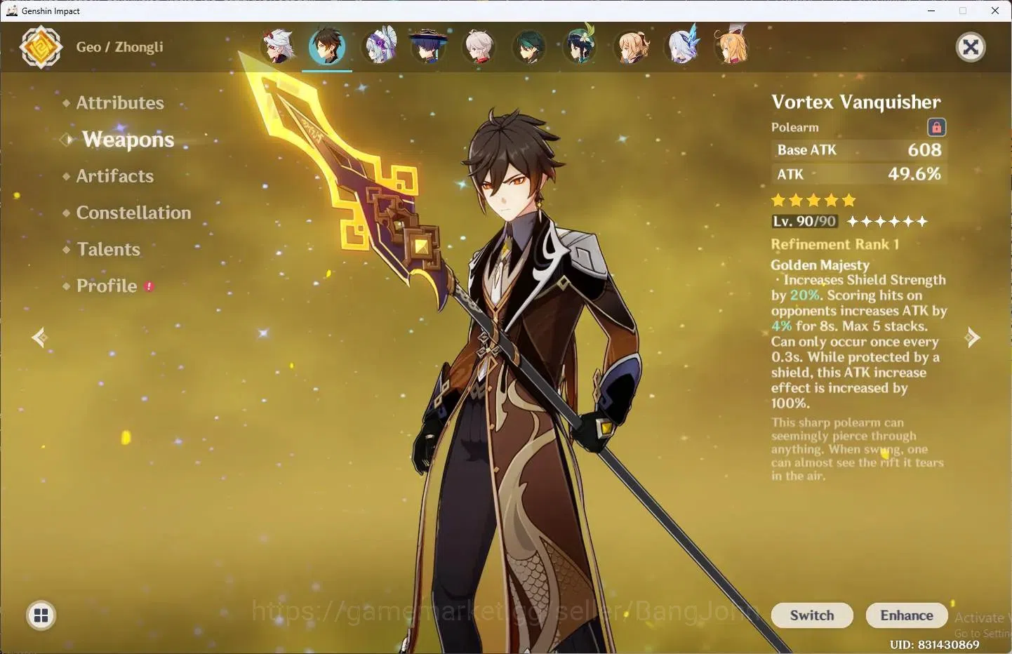 Genshin Impact Accounts ASIA | AR 60|28 Limit+7 Sign|Yae MikoC1,Neuvillett image 6