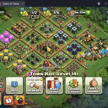 Clash of Clans Accounts High-End TH 14-HH8|Lv.116|BH7-BM5|BK40,AQ52,MP31,GW38,RC29|1 Legendary & 6 Gold Skins|Proteck Off