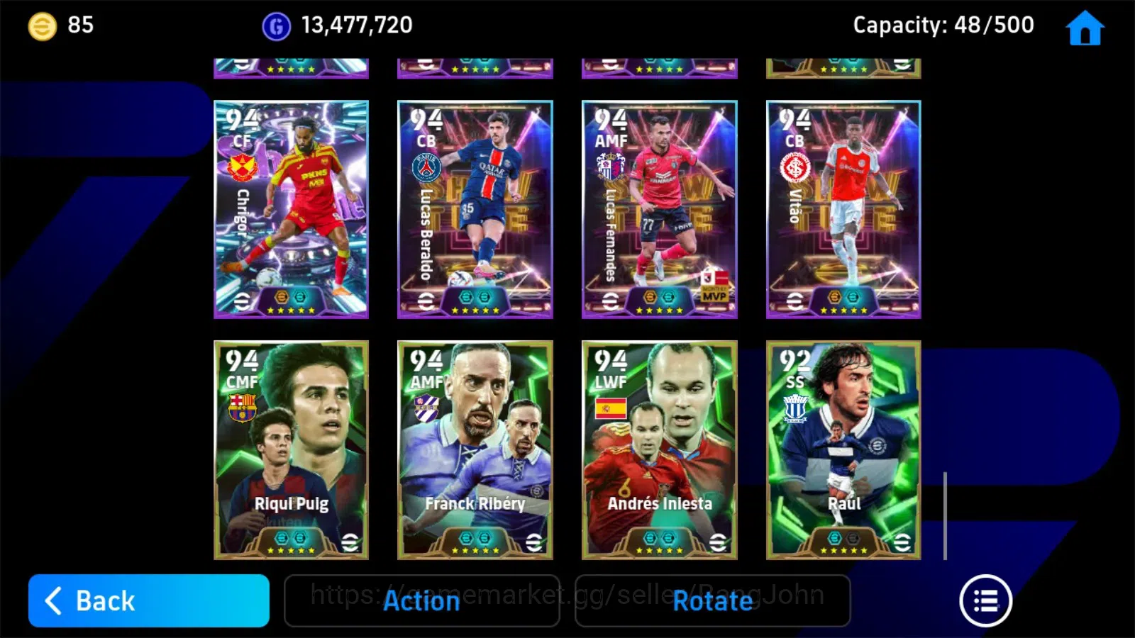 eFootball Accounts Mobile|PW 3209|Fabio Cannavaro Epic,Oliver Kahn Ep image 1
