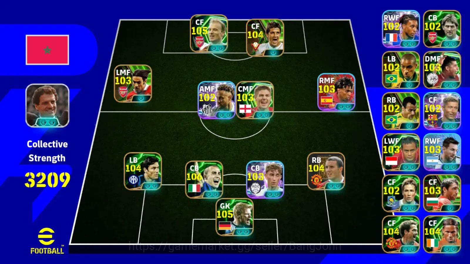 eFootball Accounts Mobile|PW 3209|Fabio Cannavaro Epic,Oliver Kahn Ep image 10