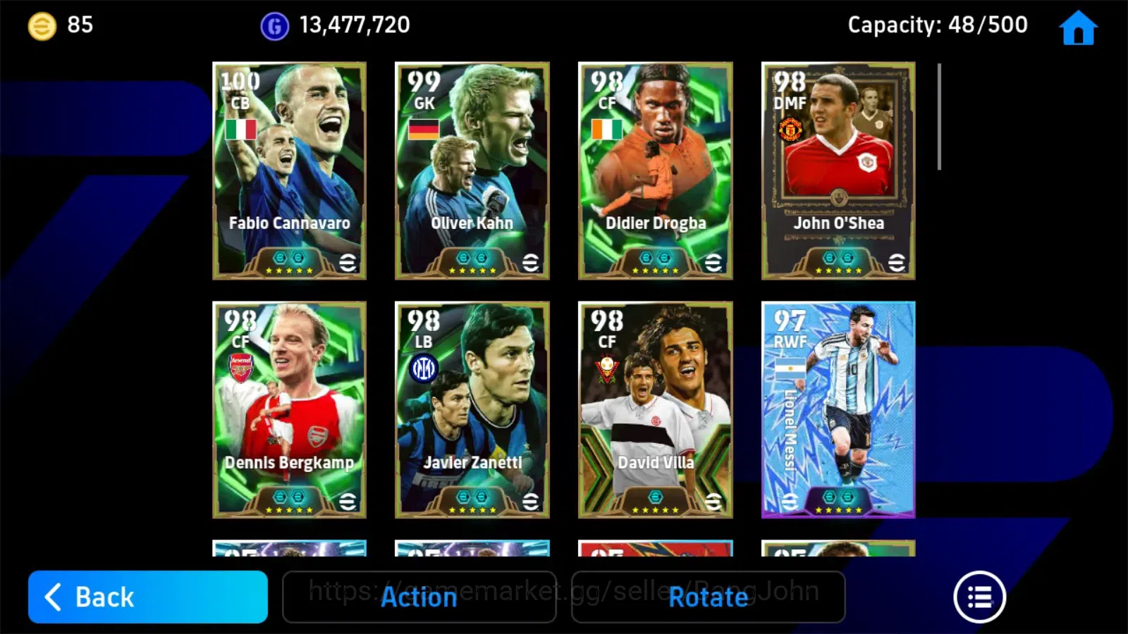 eFootball Accounts Mobile|PW 3209|Fabio Cannavaro Epic,Oliver Kahn Ep image 6