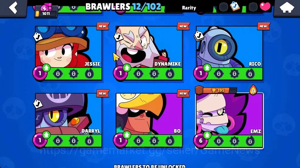 Brawl Stars Accounts 1011 Trophy|12 Brawler|1 Epic(Fuchsia Maisie) 1 Su image 9