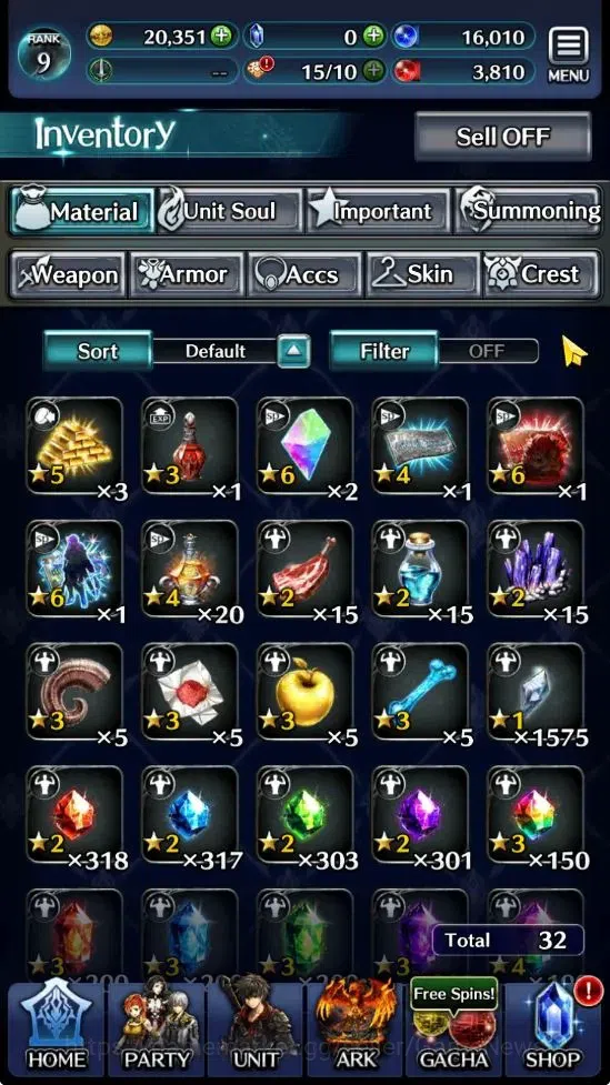 Last Cloudia Accounts GLOBAL |Rank 9| Goddess Lilaha, Ascended Roland, S image 11