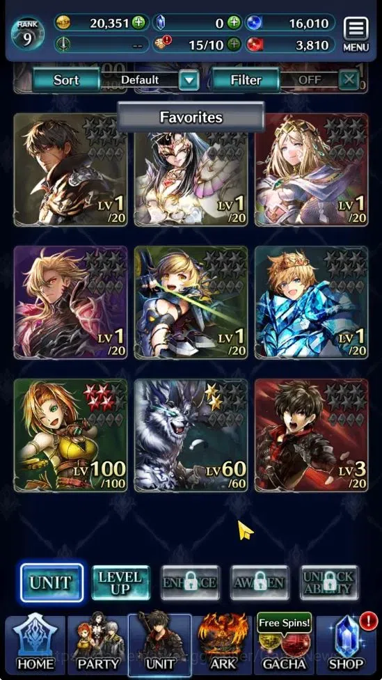 Last Cloudia Accounts GLOBAL |Rank 9| Goddess Lilaha, Ascended Roland, S image 2
