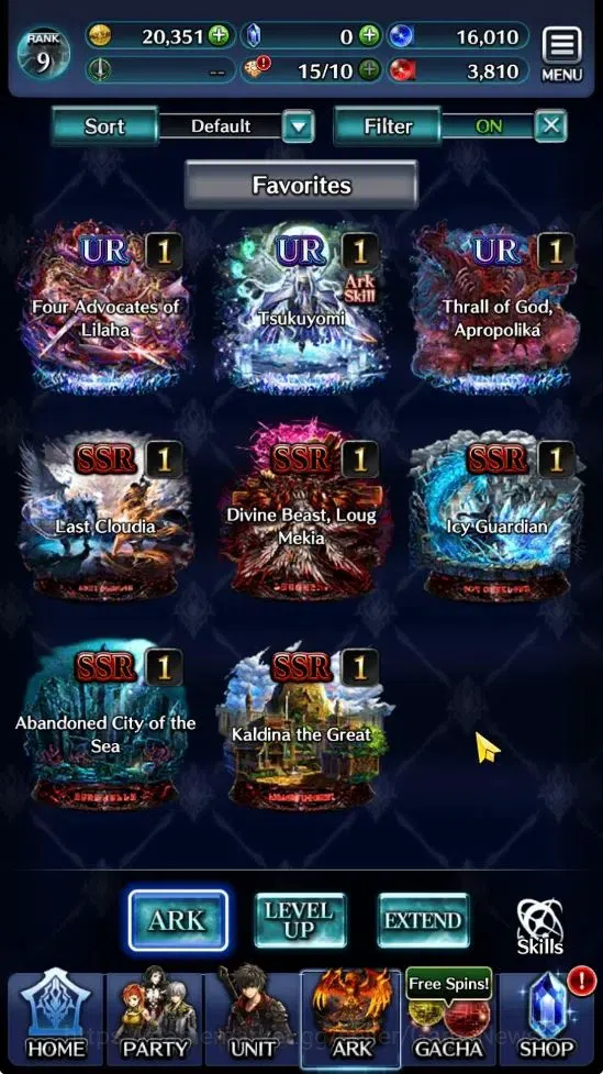 Last Cloudia Accounts GLOBAL |Rank 9| Goddess Lilaha, Ascended Roland, S image 6